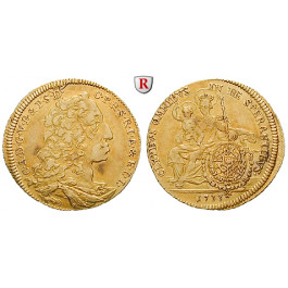 Bayern, Herzogtum, Karl Albrecht, 1/4 Karolin 1733, ss