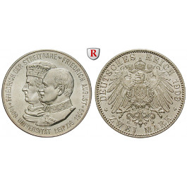 Deutsches Kaiserreich, Sachsen, Friedrich August III., 2 Mark 1909, Universität Leipzig, st, J. 138
