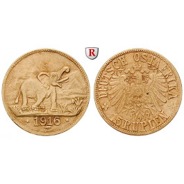 Nebengebiete, Deutsch-Ostafrika, 15 Rupien 1916, Tabora, f.vz, J. 728b