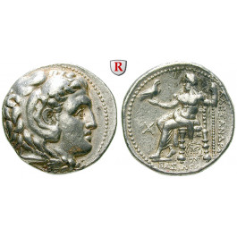 Makedonien, Königreich, Alexander III. der Grosse, Tetradrachme 323-317 v.Chr., vz/ss-vz