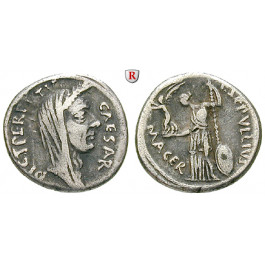 Römische Republik, Caius Iulius Caesar, Denar Februar/März 44 v.Chr, ss