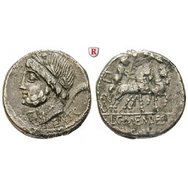 Römische Republik, L. und C. Memmius Galeria, Denar 87 v.Chr., f.ss