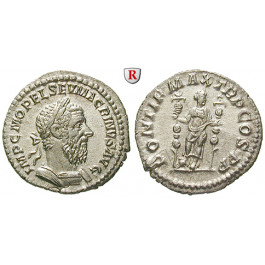 Römische Kaiserzeit, Macrinus, Denar 217, st