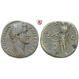 Römische Kaiserzeit, Antoninus Pius, Sesterz 145-147, ss