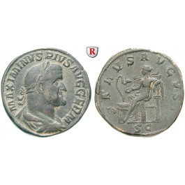 Römische Kaiserzeit, Maximinus I., Sesterz 236-238, ss-vz