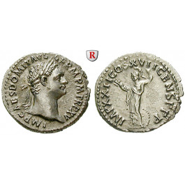 Römische Kaiserzeit, Domitianus, Denar 95-96, vz