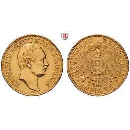 Deutsches Kaiserreich, Sachsen, Friedrich August III., 10 Mark 1912, E, ss, J. 267