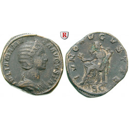 Römische Kaiserzeit, Julia Mamaea, Mutter des Severus Alexander, Sesterz 222-235, ss