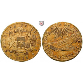 Chile, Republik, 8 Escudos 1835, ss-vz