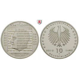 Bundesrepublik Deutschland, 10 Euro 2010, Konrad Zuse, G, bfr.
