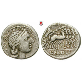 Römische Republik, C. Annius und L. Fabius Hispaniensis, Denar 82-81 v.Chr., f.ss