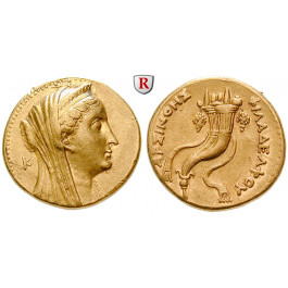 Ägypten, Königreich der Ptolemäer, Ptolemaios II., Oktadrachme (Mnaieion) 253-246 v. Chr., f.vz