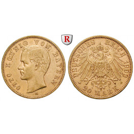 Deutsches Kaiserreich, Bayern, Otto, 20 Mark 1900, D, ss-vz, J. 200