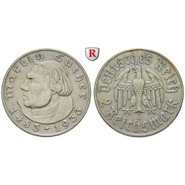 Drittes Reich, 2 Reichsmark 1933, Luther, A, ss+, J. 352