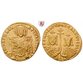 Byzanz, Basilius I. und Constantinus, Solidus 868-879, ss