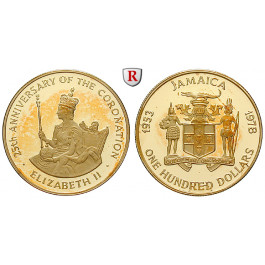 Jamaika, 100 Dollars 1978, 10,21 g fein, PP