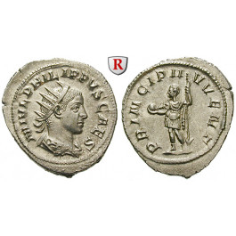 Römische Kaiserzeit, Philippus II., Caesar, Antoninian 245-246, st