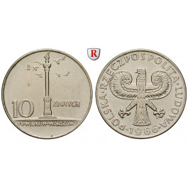 Polen, Volksrepublik, 10 Zlotych 1966, f.st