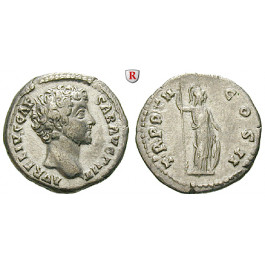 Römische Kaiserzeit, Marcus Aurelius, Caesar, Denar 147-148, ss