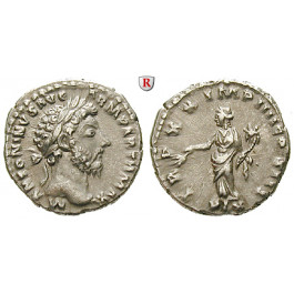 Römische Kaiserzeit, Marcus Aurelius, Denar 166, ss+