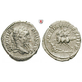 Römische Kaiserzeit, Septimius Severus, Denar 210, ss