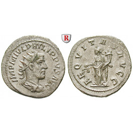 Römische Kaiserzeit, Philippus I., Antoninian 244-247, vz-st