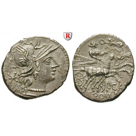 Römische Republik, P. Calpurnius, Denar 133 v.Chr., ss-vz/ss