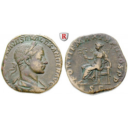 Römische Kaiserzeit, Severus Alexander, Sesterz 223, ss+