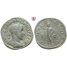 Römische Kaiserzeit, Gordianus III., Sesterz 241-243, ss-vz