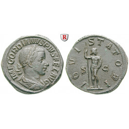 Römische Kaiserzeit, Gordianus III., Sesterz 241-243, ss-vz