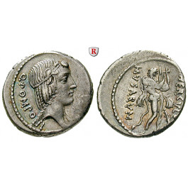 Römische Republik, Q. Pomponius Musa, Denar 66 v.Chr., ss-vz