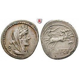 Römische Republik, C. Fabius, Denar 102 v. Chr., ss
