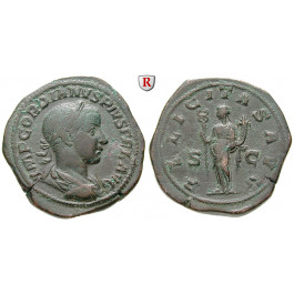 Römische Kaiserzeit, Gordianus III., Sesterz 241-243, ss+