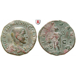 Römische Kaiserzeit, Herennius Etruscus, Caesar, Sesterz 250, ss-vz