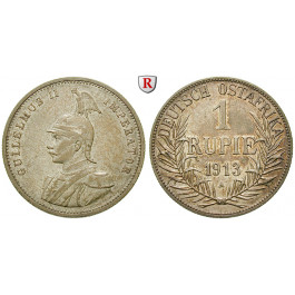 Nebengebiete, Deutsch-Ostafrika, 1 Rupie 1913, A, vz, J. 722