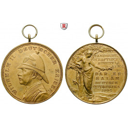 Deutsch-Ostafrika, Wilhelm II., Messingmedaille 1904, f.st