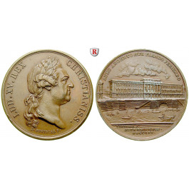 Frankreich, Louis XV., Bronzemedaille 1770, ss-vz