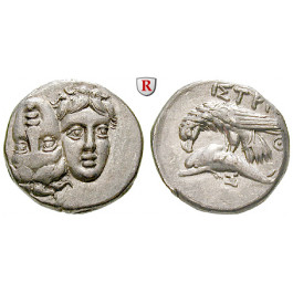 Thrakien-Donaugebiet, Istros, Drachme 4. Jh.v.Chr., ss-vz