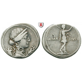 Römische Republik, Octavian, Denar 32-31v.Chr., ss