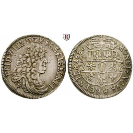 Brandenburg-Preussen, Kurfürstentum Brandenburg, Friedrich Wilhelm, 2/3 Taler 1680, ss-vz