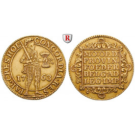 Niederlande, Holland, Doppeldukat 1763, 6,86 g fein, ss+