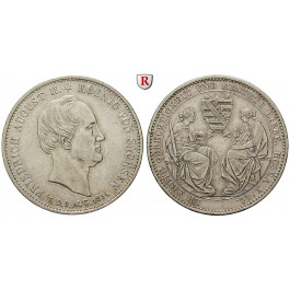Sachsen, Königreich Sachsen, Friedrich August II., Taler 1854, ss+
