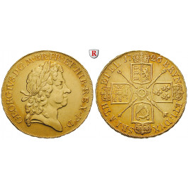 Grossbritannien, George I., 5 Guineas 1726, f.vz