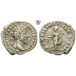 Römische Kaiserzeit, Marcus Aurelius, Denar 167-168, ss+