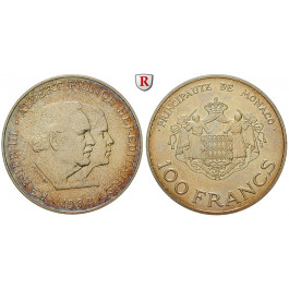 Monaco, Rainier III., 100 Francs 1982, st