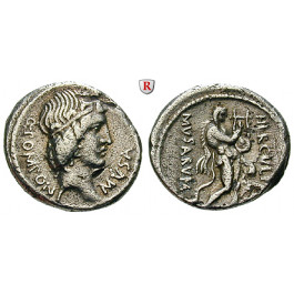 Römische Republik, Q. Pomponius Musa, Denar 66 v.Chr., f.ss