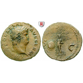 Römische Kaiserzeit, Nero, As 54-68, ss+