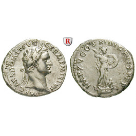 Römische Kaiserzeit, Domitianus, Denar 87, vz/f.vz