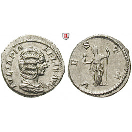 Römische Kaiserzeit, Julia Domna, Frau des Septimius Severus, Denar 213, vz+