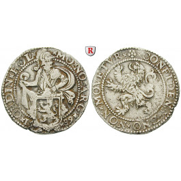 Niederlande, Holland, 1/2 Löwentaler 1589, ss